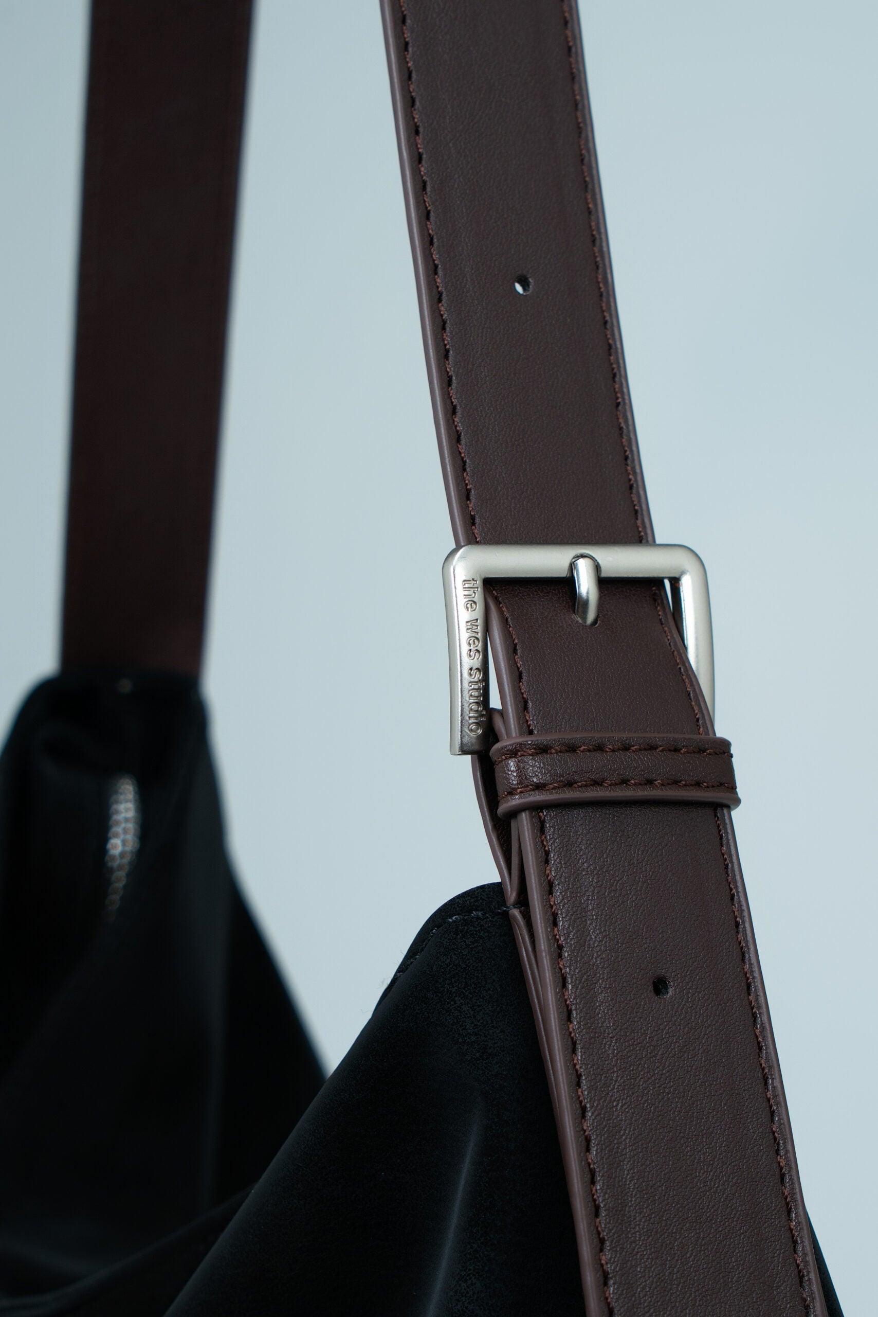 Small Soft Snow Leather Bag (Black)