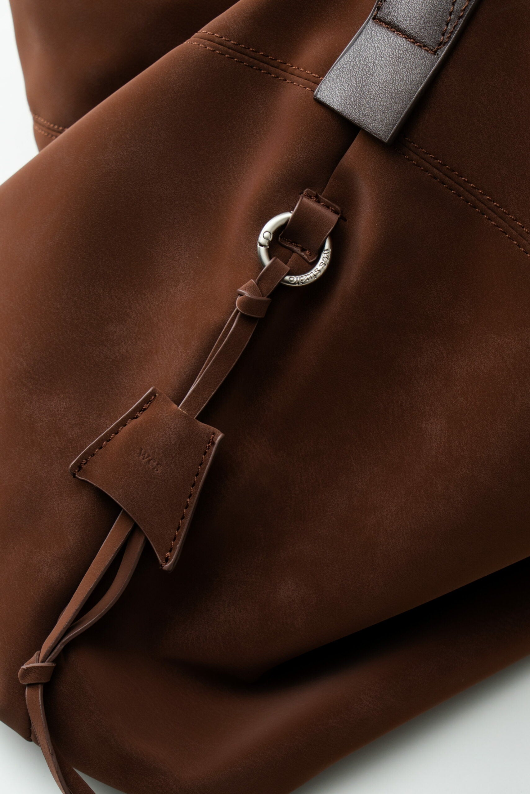 Large Soft Snow Leather Bag (Brown)