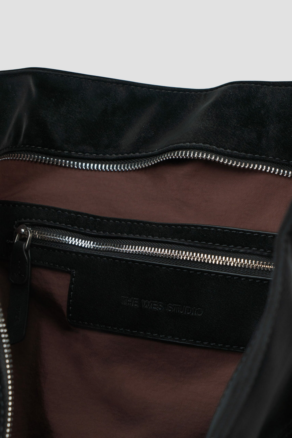 Large Soft Snow Leather Bag (Black)