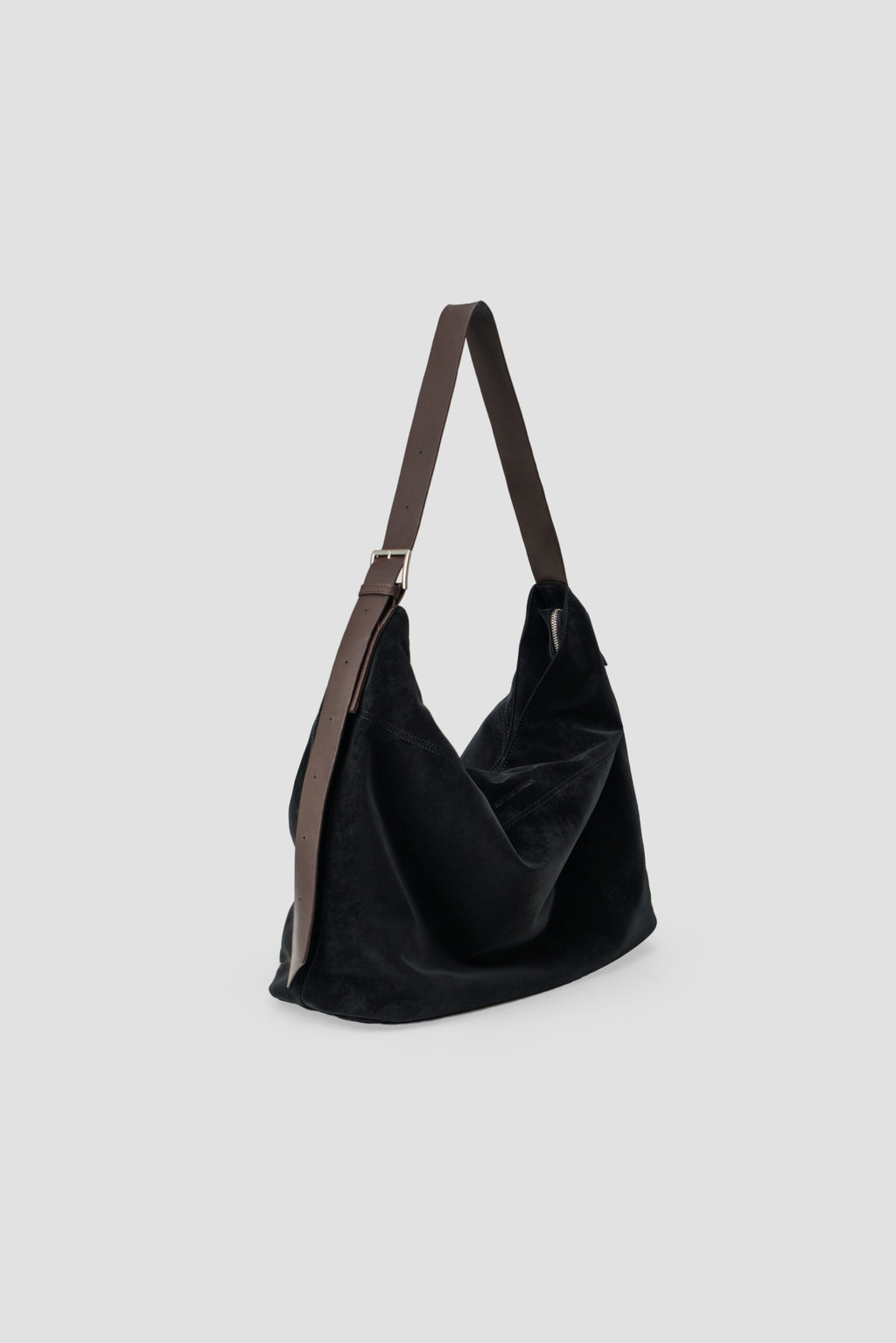 Large Soft Snow Leather Bag (Black)