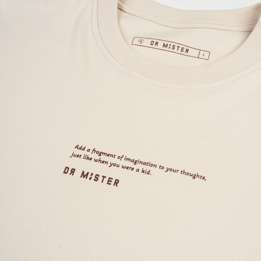 Balloon Duck Oversized Tee - Beige