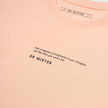 Balloon Duck Oversized Tee - Salmon Pink