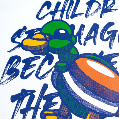 Balloon Duck Oversized Tee - White