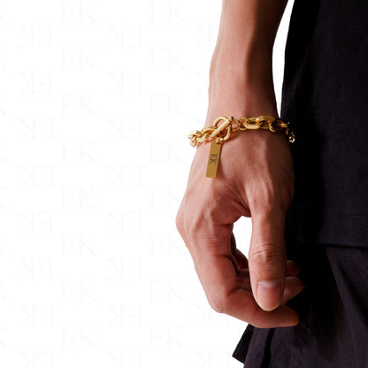 T Link Bracelet Gold