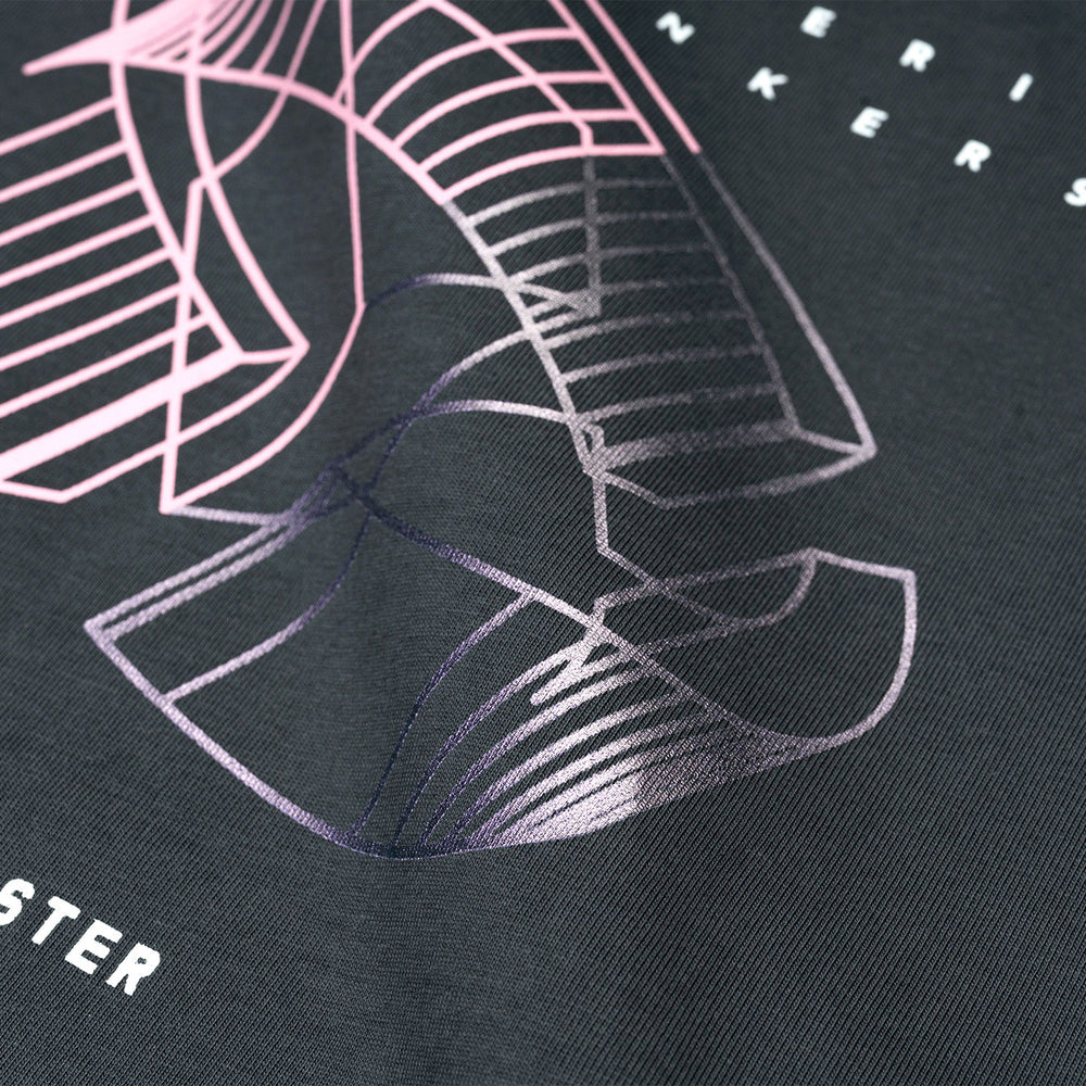Blue Print Tee - Grey (Half Reflective)