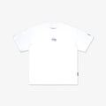 Blue Print Tee - White