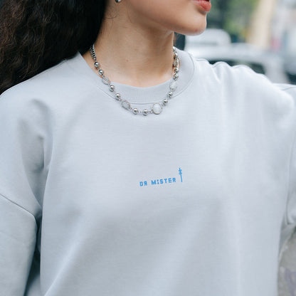 Bones Broad Tee - Light Grey