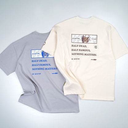 Bones Broad Tee - Light Grey