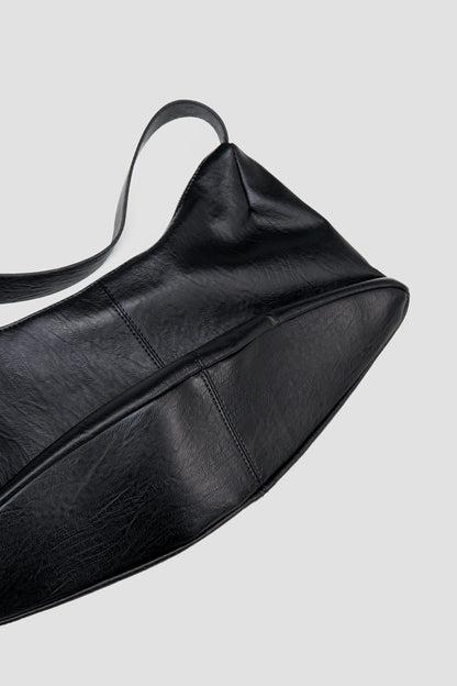 Boat Leather Bag (Black)