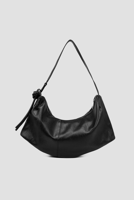 Boat Leather Bag (Black)
