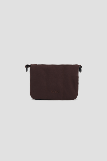 Mini Nylon Cushion Pouch (Brown)