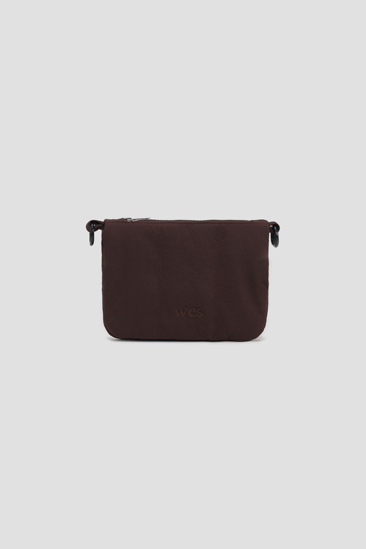 Mini Nylon Cushion Pouch (Brown)