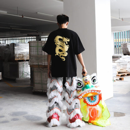 CNY24 DRAGON EMBOSSED BLACK TEE