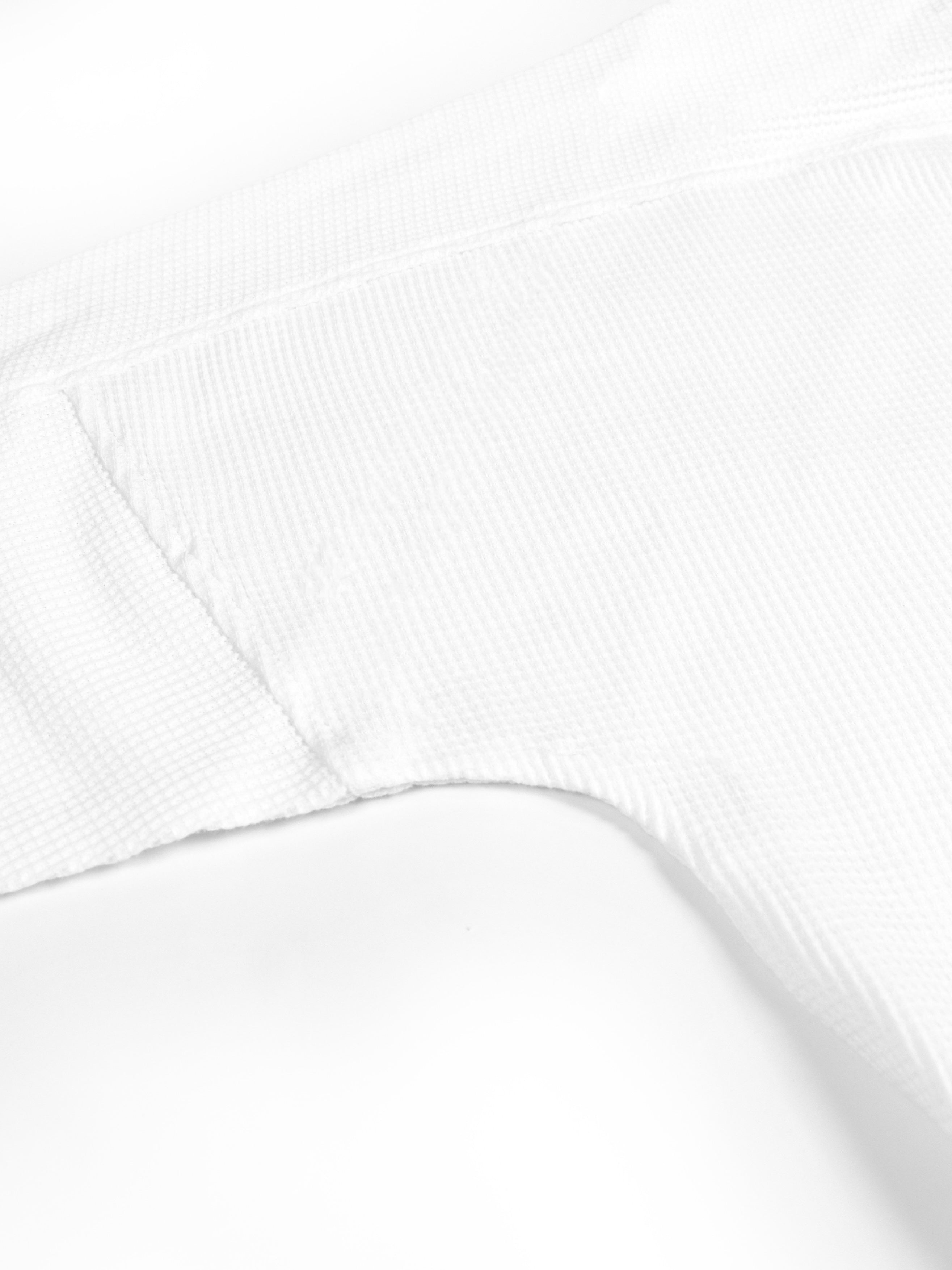 Waffle Structural Long Sleeve White