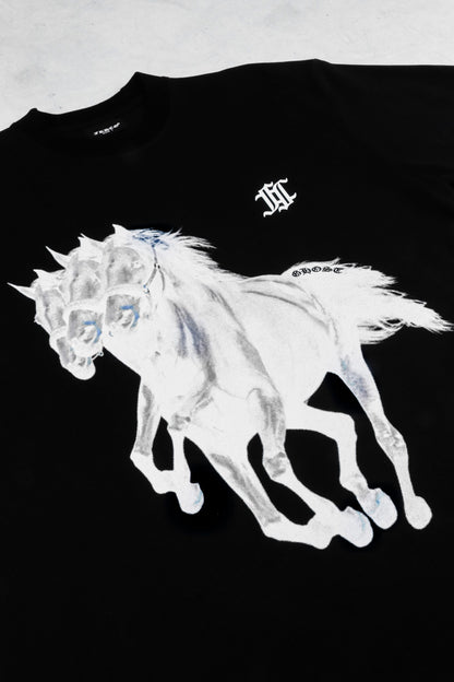 GHOST HORSE LOGO BLACK TEE