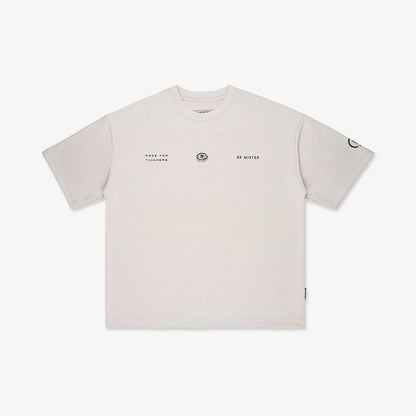 Campus Broad Tee - Bone Beige