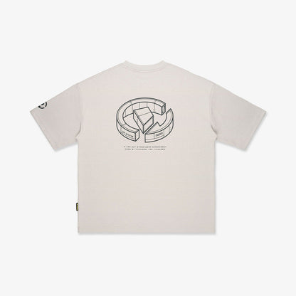Campus Broad Tee - Bone Beige