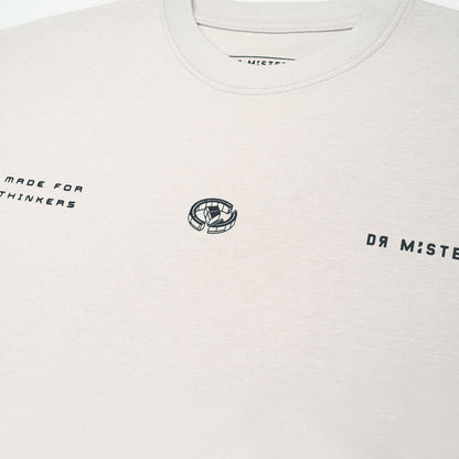 Campus Broad Tee - Bone Beige