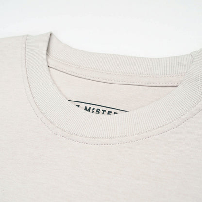 Campus Broad Tee - Bone Beige