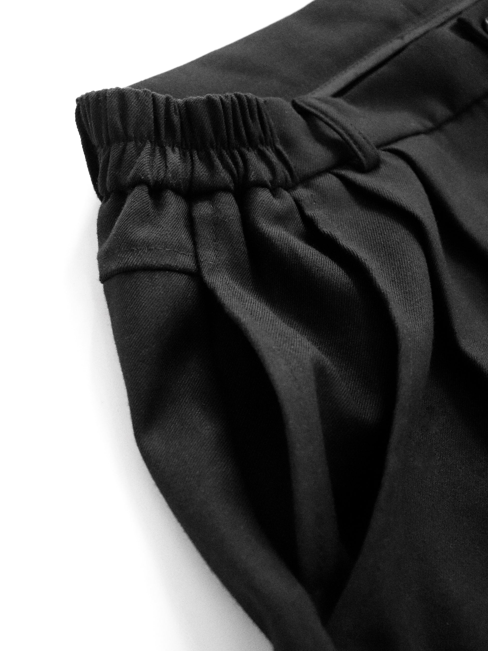 Structured Pleated Shorts