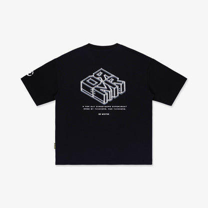 Chrome Abbr Broad Tee - Black