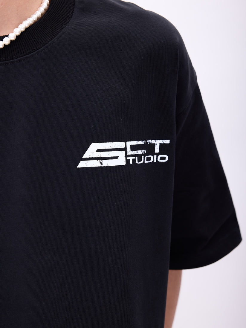 SS25 Boxy Tee Black