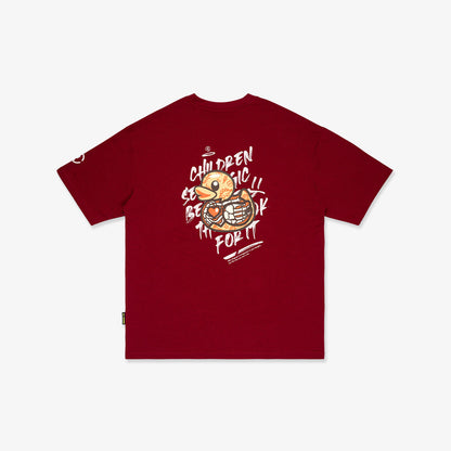 Children See Magic Broad Tee - Wine Red