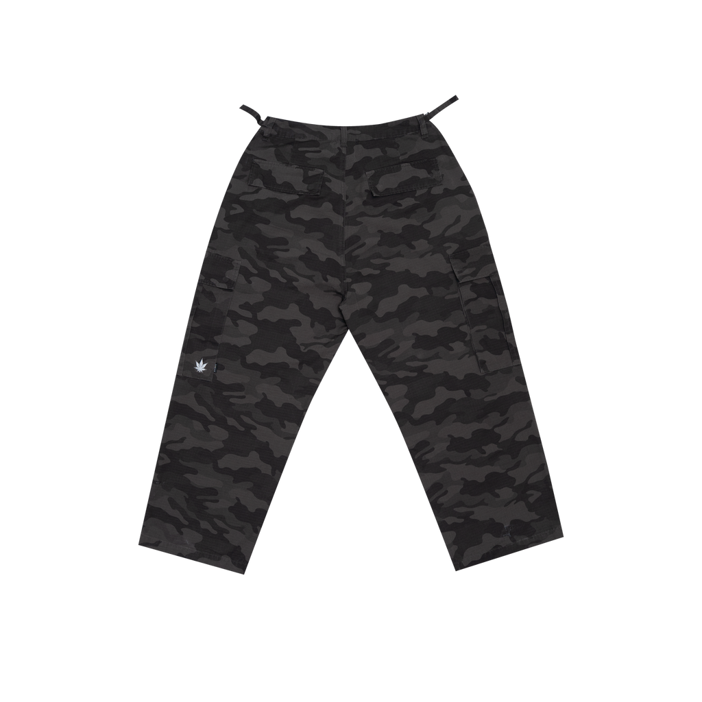 STONED & CO FORCE : Camo Cargo Black