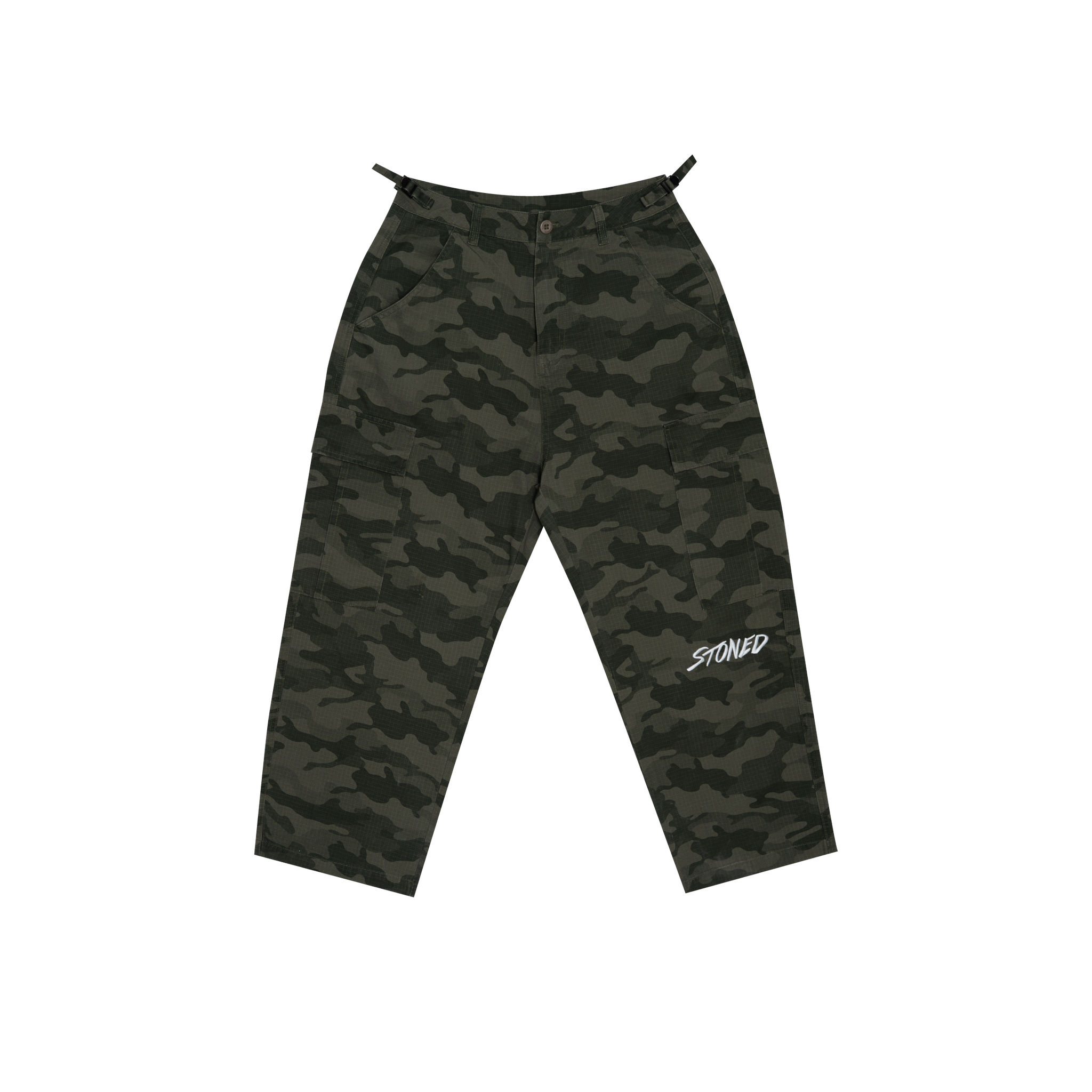 STONED & CO FORCE : Camo Cargo Green
