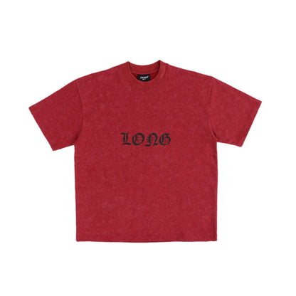 DARK DRAGON STONED WASH RED TEE