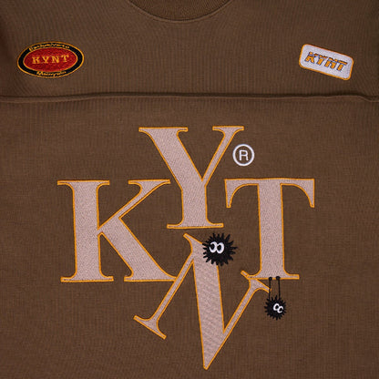 Typeface Embroidery Patches Tee Brown