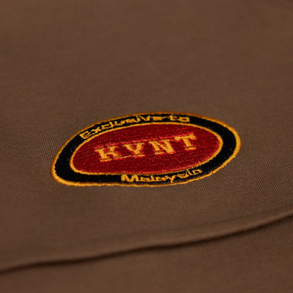Typeface Embroidery Patches Tee Brown