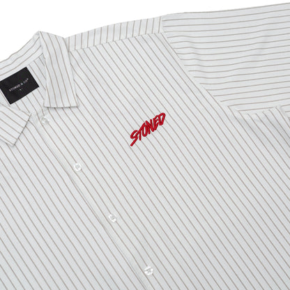 EOT : Stripe Shirt S/S White