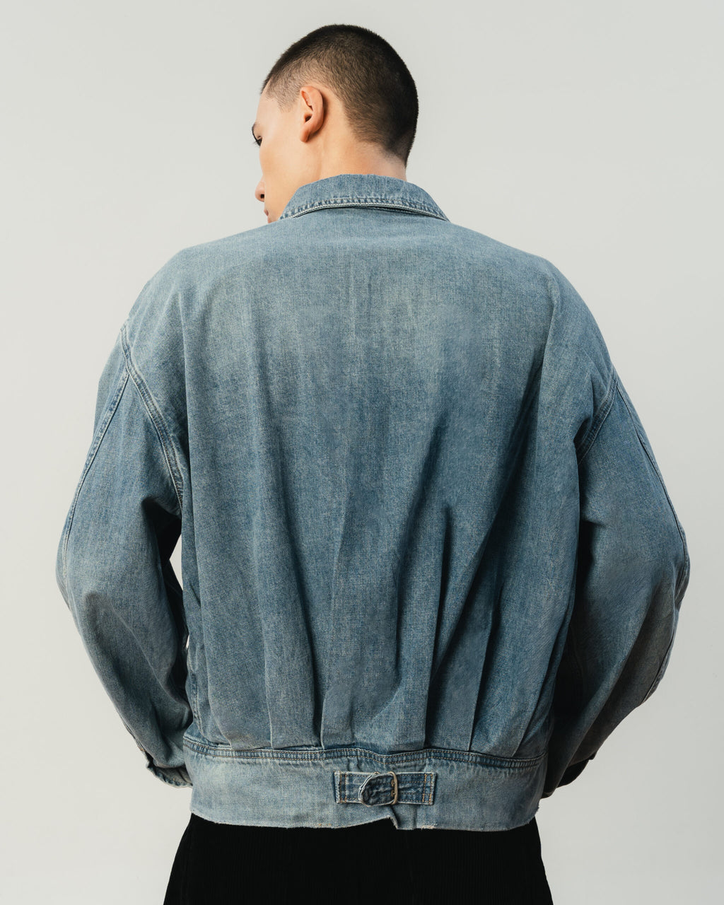 Classic Denim Button-Up Top