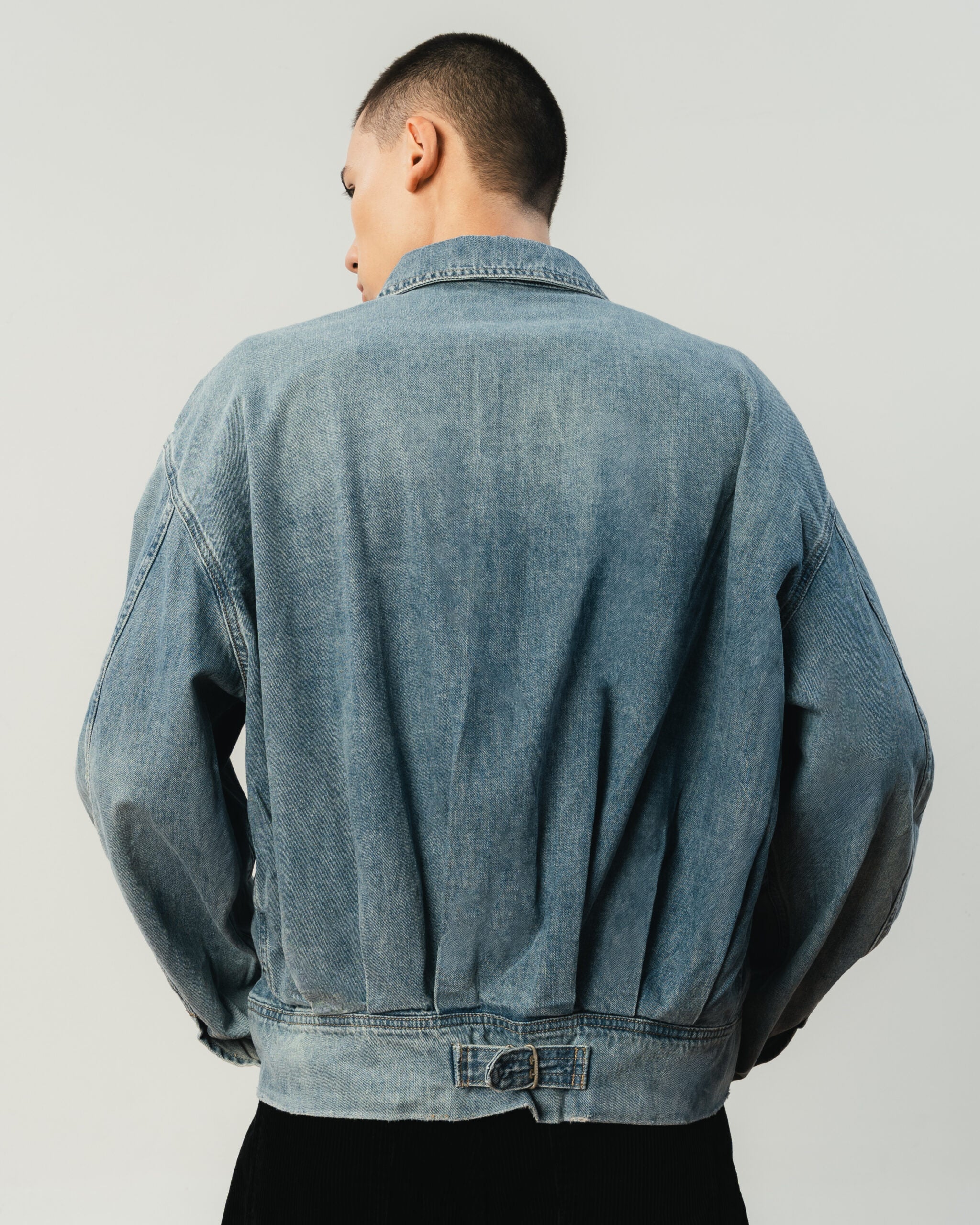 Classic Denim Button-Up Top