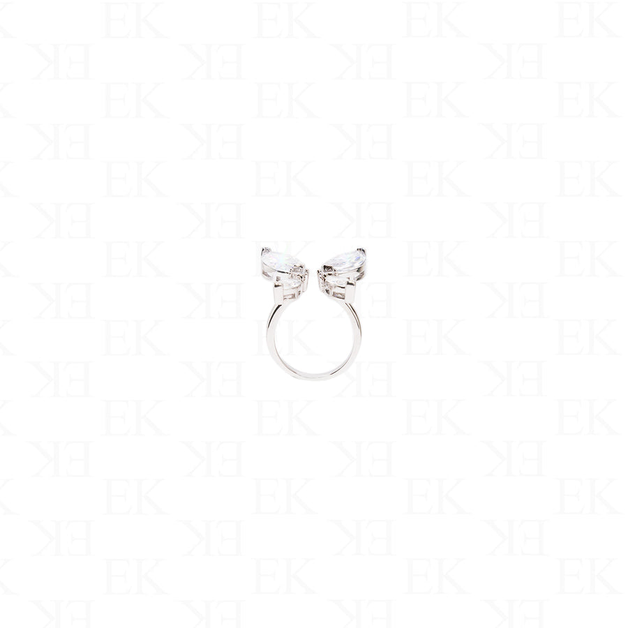 Iced Out Butterfly Ring