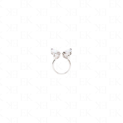 Iced Out Butterfly Ring