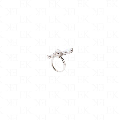 Iced Out Butterfly Ring