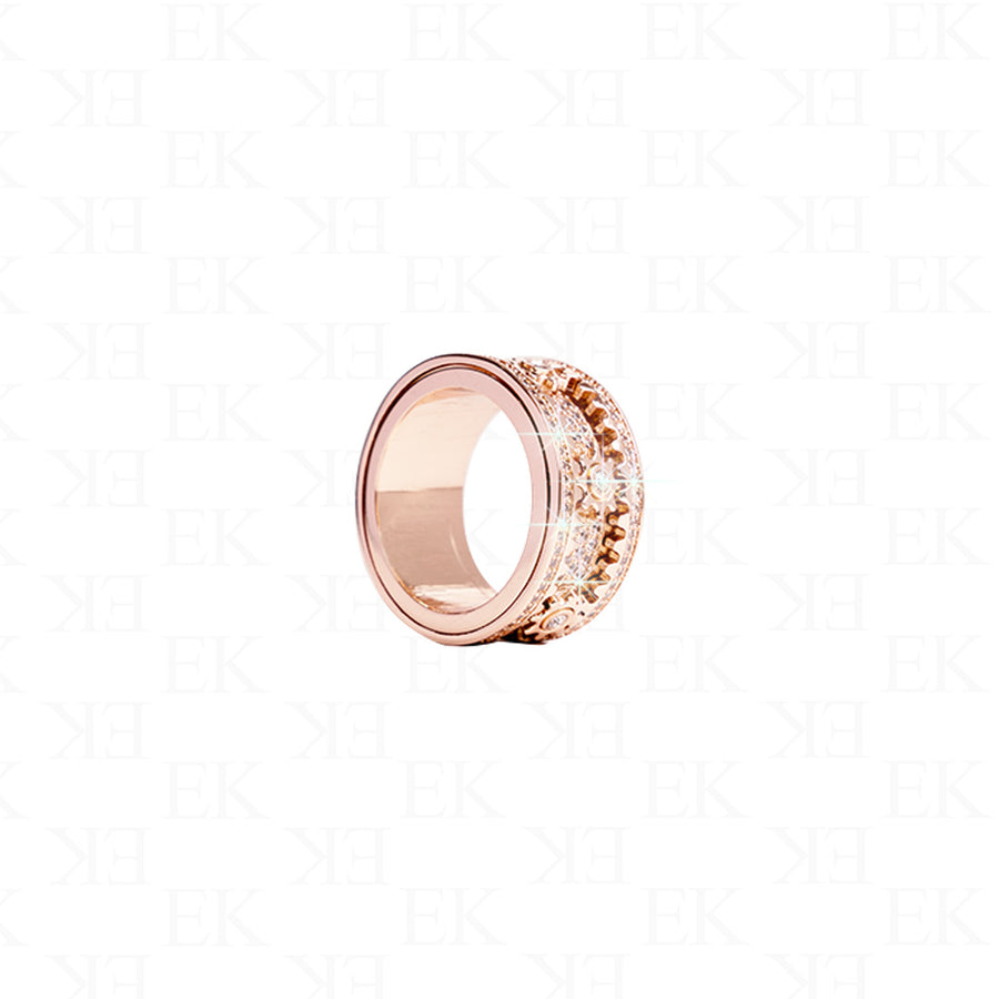 Iced Out Works the Wonder Ring Rose Gold
