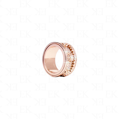 Iced Out Works the Wonder Ring Rose Gold