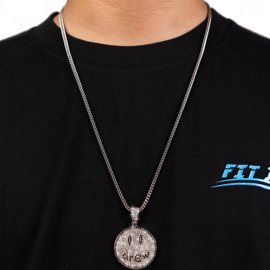 Smiley Necklace Silver