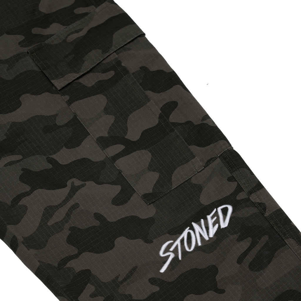 STONED & CO FORCE : Camo Cargo Green