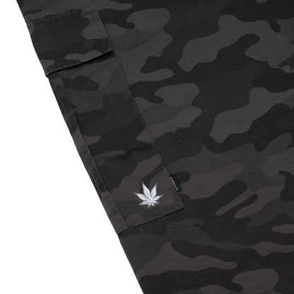 STONED & CO FORCE : Camo Cargo Black