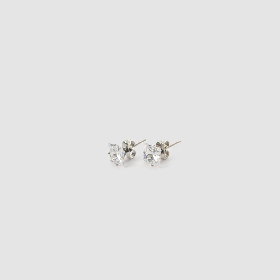 Iced Out Square Earring 7mm (Pair)