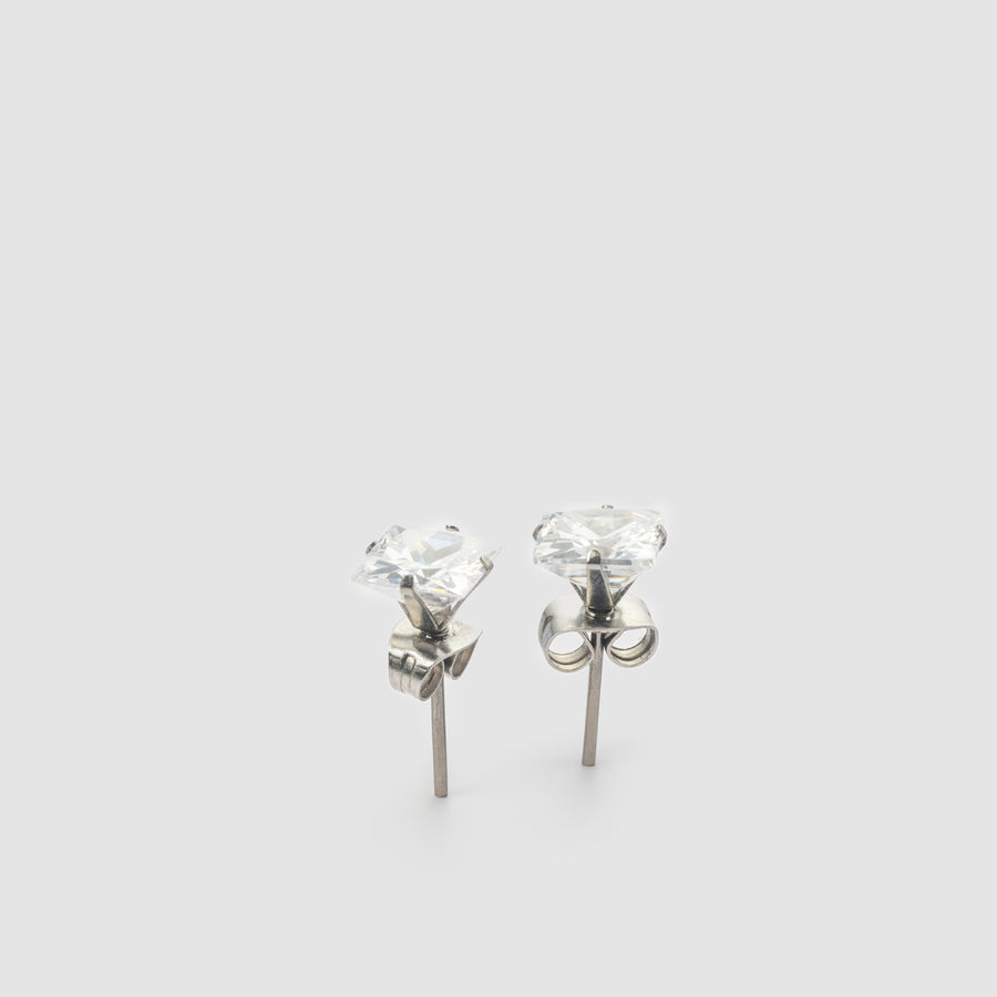 Iced Out Square Earring 7mm (Pair)