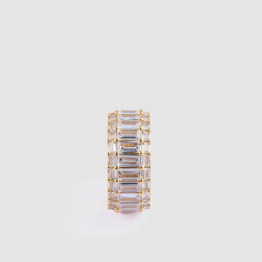 Emerald Cubic Ring Gold