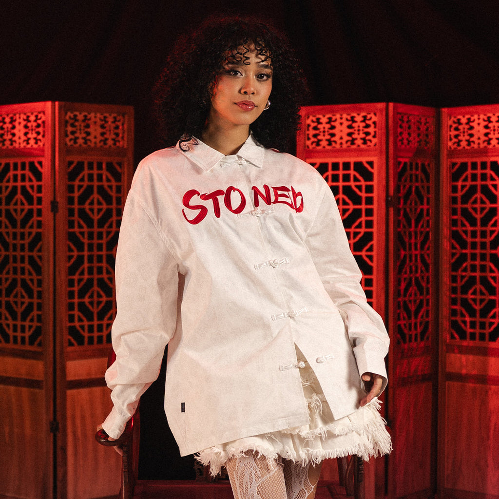 Dark Horse : Monogram Tang Suit Shirt White