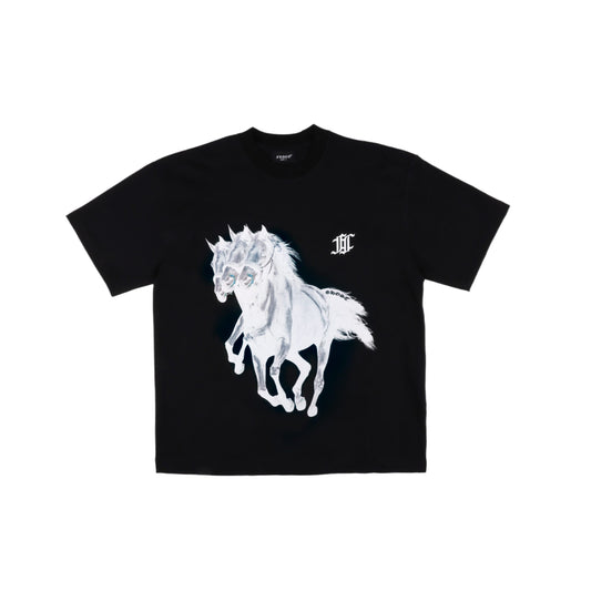 GHOST HORSE LOGO BLACK TEE