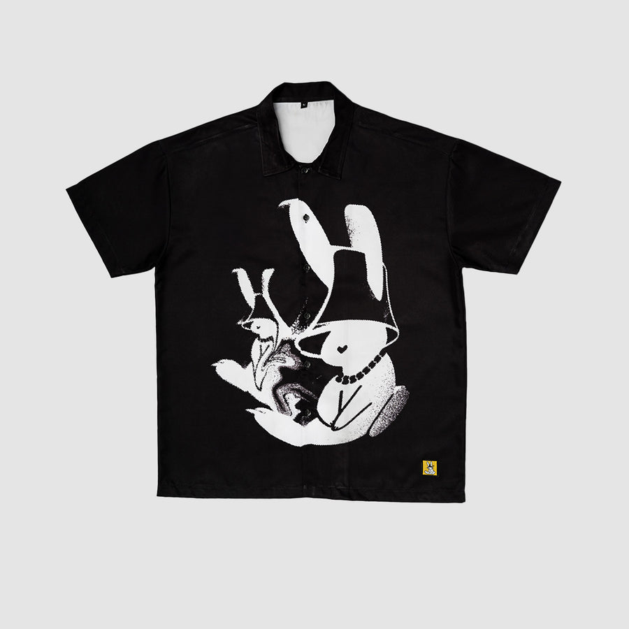 Bunny Illusion Tee Black