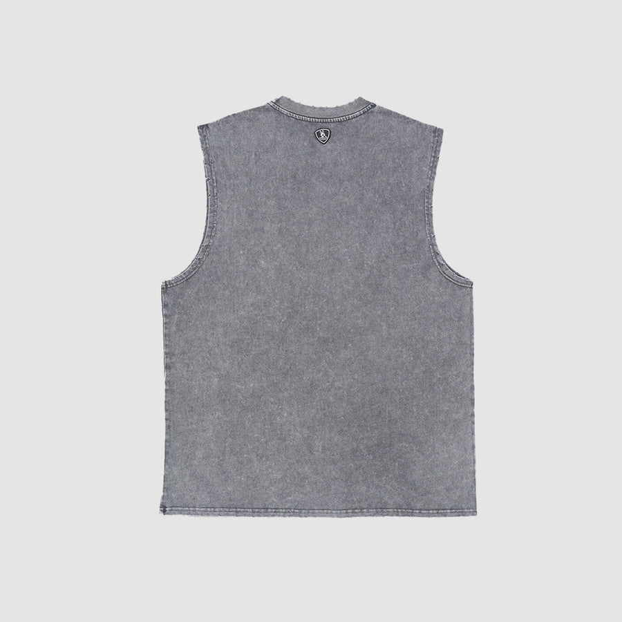 EK Raw Singlet Washed Grey